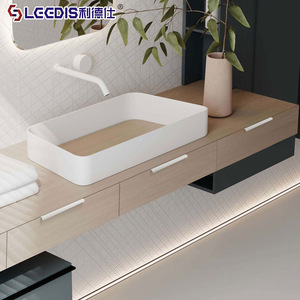 Lgedis Minimalist White Cabinet Door Handle Aluminum Alloy Flat Edge Banding For Furniture Drawer Easy Installation - Product Image 2