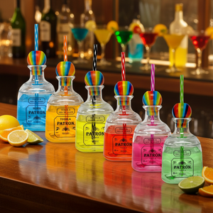 Customizable 375ml PC Plastic Cocktail Wine Glass <strong>Tequila</strong> Bottle Featuring Customizable Logo for Party Occasions Factory <strong>Price</strong> - Product Image 3