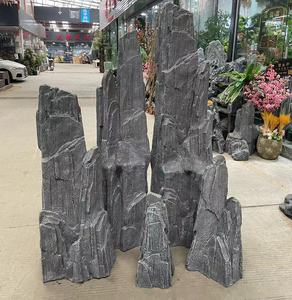 Rocas Decorativas Artificiales de Fibra de Vidrio para Paisajismo, Modernas, Hechas a Mano, Multicolores, para Jardín Interior/Exterior, Venta al Por Mayor - Product Image 1