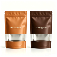 Sachet d'emballage alimentaire personnalisé avec logo couleur, résistant à l'humidité, en plastique recyclable, avec fermeture éclair et encoche de déchirement pour aliments