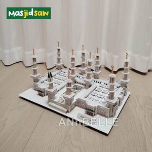 Câu đố bọt <span class=keywords><strong>3D</strong></span> mô hình masjid nổi tiếng kaaba al-nabawi al-haran mái vòm của nhà thờ Hồi giáo đá lớn của Thánh Địa mecca Medina al-kaaba (saudi arabia) - Product Image 5