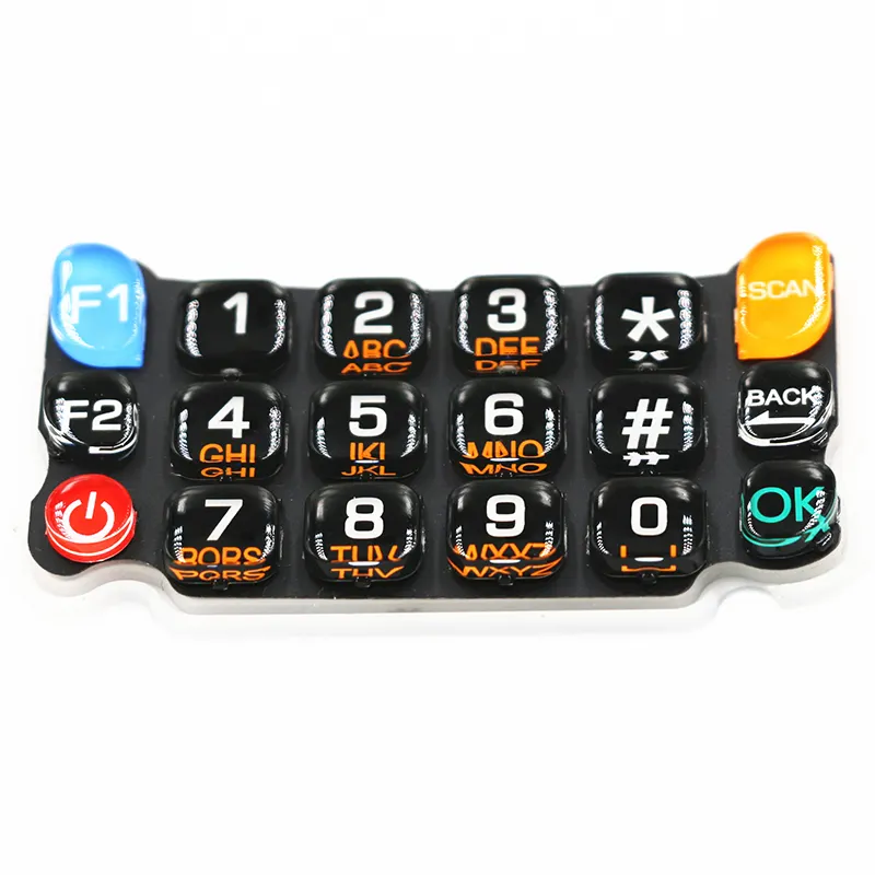 Personalizzato colla epossidica pulsante in Silicone Moule tastiera in gomma epossidica siliconica Astness tastiera chiave in gomma siliconica