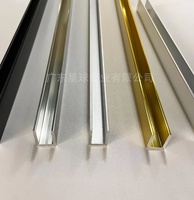 Partisi Kamar Mandi Sangat Sempit dengan Alur Berbentuk U, Kaca Shower Room Toilet, Layar Shower Kaca, Profil Aluminium