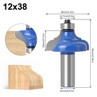 Fraise à rainurer pour table de travail en carbure de tungstène, queue de 12 mm, 8 1/2, pour la fabrication de cadres de meubles, outil de découpe pour le travail du bois