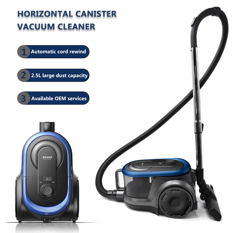 Vaccum Factory 700W-2000W Potente cable Ciclón Recipiente vertical Aspiradora sin bolsa