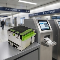 Imprimante thermique pour kiosque de billetterie ferroviaire à grande vitesse KP-830 3 pouces 200 mm/s avec coupe-papier automatique USB RS232 LAN