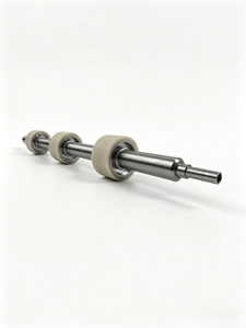 Axe de <span class=keywords><strong>rouleau</strong></span> de convoyeur recouvert de PU |   Taille et dureté personnalisables |   <span class=keywords><strong>Rouleau</strong></span> d'entraînement industriel pour ligne de production - Product Image 3