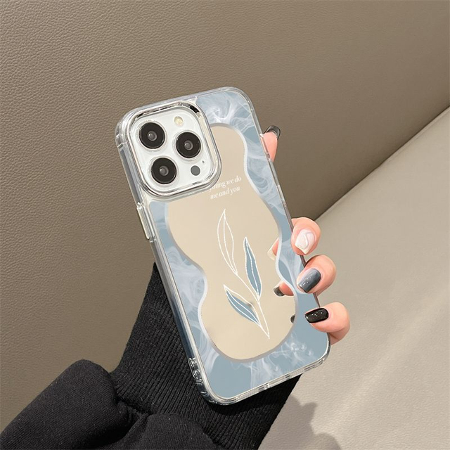 Luxury Electroplate TPU+PC Anti-fall Shockproof Makeup Mirror Mobile Phone Case Cover for iPhone 12 13 14 15 16 17 Pro Max Plus