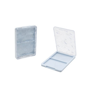 O material plástico da caixa do pó do estojo compacto do espaço 2 esvazia paletas para cora e uso pressionado do pó para caixas de empacotamento - Product Image 1