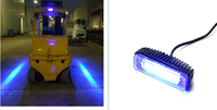 Voyant de sécurité pour chariot élévateur industriel Zone rouge LED avec ligne laser