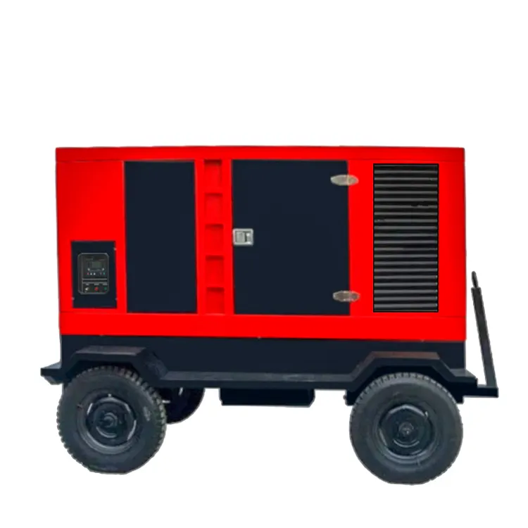 30 kW Diesel-Generator-Set 37,5 kWVA mobiler Auflieger Geräuscharmer Regenfest tragbar Notstromversorgung gebrauchter Diesel-Generator