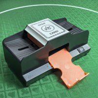 Machine à mélanger les cartes de poker automatique haut de gamme, portable, alimentée par batterie, silencieuse, rapide, pour les jeux de cartes à domicile et les fêtes