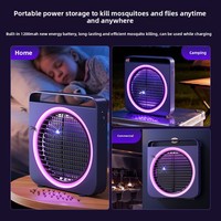 Lampe anti-moustiques électrique domestique murale, piège à moustiques rechargeable à choc électrique pour intérieur