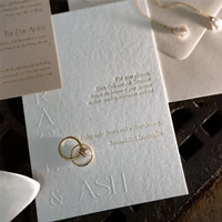 Invitations de mariage haut de gamme personnalisées : le choix professionnel pour les événements – Papier offset, carton, kraft, gaufrage et débossage