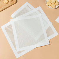 Feuille de silicone platine résistante à la chaleur, épaisseur précise de 0,7 mm, réutilisable, lavable, avec logo personnalisé, protection à double bordure scellée