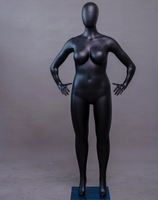 Mannequin de présentation en plastique ABS pour vêtements grande taille, mannequin féminin et mannequin femme ronde pour affichage