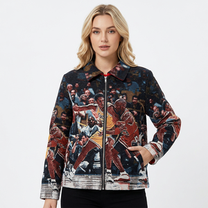 New Arrival Custom Embroidered Spring <b>Vintage</b> Puffer <b>Windbreaker</b> Jacket Men's Streetwear Fashion High Quality Breathable - Product Image 4