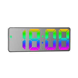Modern Design LED <strong>Digital</strong> Desk <strong>Clock</strong> Colorful Smart Mirror <strong>Wall</strong> Table <strong>Clock</strong> <strong>for</strong> Home with Alarm Fashionable Gift Idea - Product Image 6