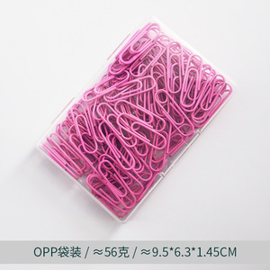 Colorful Plastic Coated Paper <b>Clips</b> 28mm 100 Pieces Mixed Colors Office Supply - Product Image 2