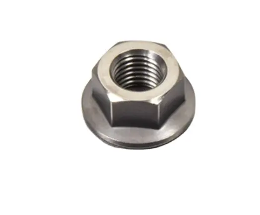 Tornillos y tuercas de titanio, tuercas de brida hexagonal chapadas en Zinc, DIN6923