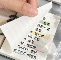Carnet pliable A7, carnet portable avec poche amovible sur le dos, carnet pour étudiants