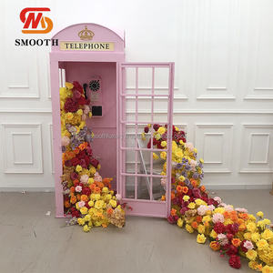 Cabine téléphonique londonienne blanche antique en métal, prix d'usine, pour décorations d'événements de mariage - Product Image 2