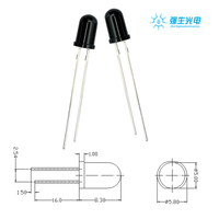 Diodes LED UV ultra-lumineuses de 5 mm, rouge, vert, bleu, orange, jaune, blanc, rose, lampes