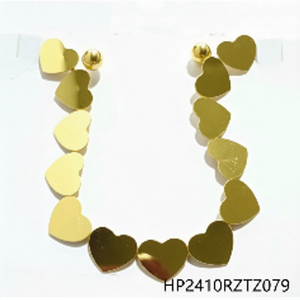 Alla moda elegante Design orecchini a bottone e cerchio alla moda gioielli di perle religiose per Look quotidiano e Party realizzati in ottone rame - Product Image 1