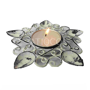 Hermosa Decoración de mesa de luz de té de rosa plana de hierro para suministros de fiesta colgantes de Navidad decoraciones de pared metálicas para fiestas - Product Image 6