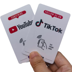 Carte de contact sans contact <span class=keywords><strong>YouTube</strong></span> <span class=keywords><strong>Tik</strong></span> <span class=keywords><strong>Tok</strong></span> Review Card N 213 215 216 avec puce NFC RFID - Product Image 2