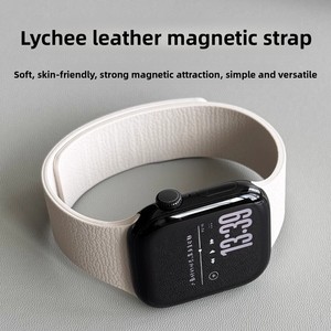 Bracelet de montre en silicone magnétique, aimant puissant, fermoir pliable, 38 40 41 42 44 45 46 49 mm, compatible avec <span class=keywords><strong>Apple</strong></span> <span class=keywords><strong>Watch</strong></span> Series 1 à 11 Ultra 1 2 3 - Product Image 2
