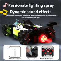 Voiture RC de course F1 télécommandée grande taille 12 canaux avec pulvérisation, cascades, drift et transmission intégrale tout-terrain – Jouet