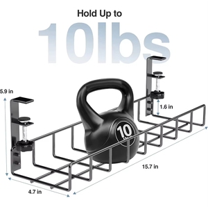 Chất Lượng Cao Không Có Khoan Thép Và Lưới Quản Lý Cáp Khay Dưới Bàn Cáp Tổ Chức Lưu Trữ Giá Cho Dây OEM Thiết Kế Trong Hộp - Product Image 4