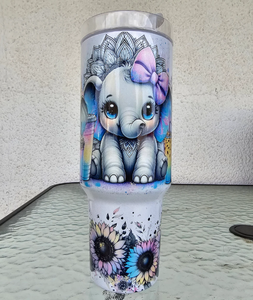 Özel 40oz paslanmaz çelik fil kupalar kahve kulplu bardak hediyeler için benzersiz 40oz fil fincan - Product Image 2
