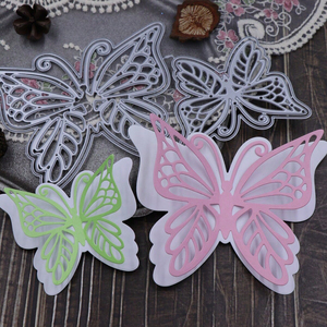 2 loại bướm củ<span class=keywords><strong>a</strong></span> kim loại thép carbon chết scrapbooking cắt khuôn tự làm Thẻ Giấy cắt chết - Product Image 4