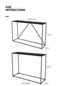 Mesa de hierro moderna de alta calidad en nuevo estilo artical para almacenamiento de sala de estar moderna de entrada - Product Image 3