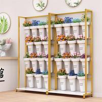 Support d'affichage de bouquet multicouche de support de pot de fleur ultra-étroit avec le réglage de seau pour la fête des mères et les célébrations de Pâques