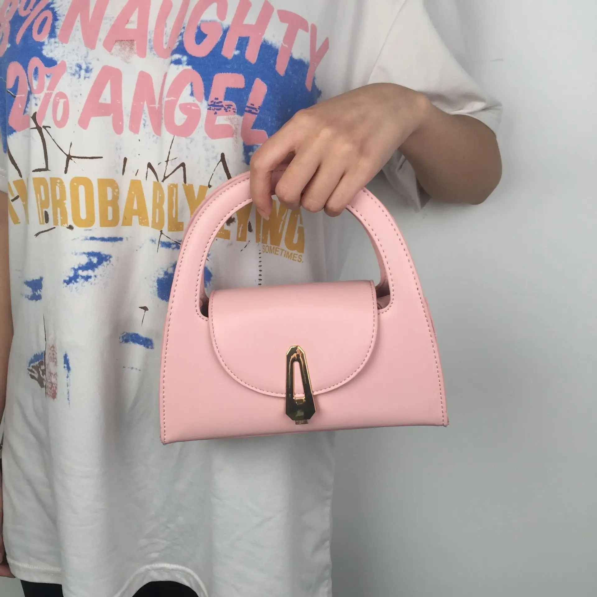 Bolsa de mão retrô com bloqueio, estilo coreano feminino, temperamento, moda versátil, bolsa de ombro, bolsa crossbody, bolsa pu