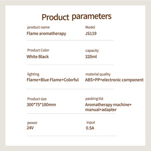 Diffuseur d'arômes ultrasonique Jellyfish Aesthetics USB 5V Ménage 12W Anglais Aromathérapie Mini humidificateur Humidistat Hôtel - Product Image 6