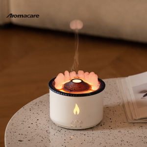 Aromacare ODM OEM led diffuseur d'arôme de flamme de lumière diffuseur de flamme humidificateur de volcan de flamme d'air - Product Image 1
