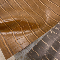 Tissu en cuir de crocodile écologique de haute qualité en relief synthétique PU PVC pour rembourrage pour sacs à main canapés voitures artisanat bagages