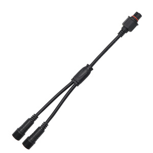 M12 Connectors 2-4 Pin Male Female Waterproof Plug Outdoor LED <b>Lighting</b> Cable Pure Copper Contact Plastic Body - Product Image 2
