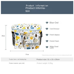 Sac de rangement multifonctionnel pour <span class=keywords><strong>poussette</strong></span> maman et bébé, sortie d'usine - Product Image 4