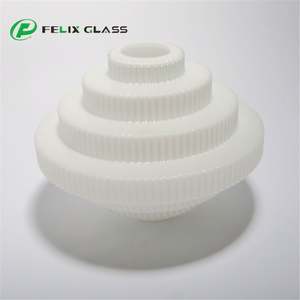 Cúpula de Cristal Blanco Ópalo para Lámpara Colgante, Tamaño Mediano, con LED Regulable para Cuidado de la Vista, Iluminación Interior/Exterior - Product Image 2