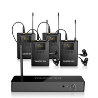 Pour Takstar WPM-300 système de moniteur intra-auriculaire retour de scène sans fil stéréo à 10 canaux pour ruban de conférence d'instrument d'église