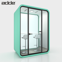 Cabine acoustique modulaire insonorisée pour 2 personnes Cadre moderne en aluminium Bureau Réunion Intimité Pod Cabine silencieuse
