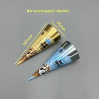 Conos de Papel Recubiertos con Logotipo Personalizado, Desechables, Ecológicos, Biodegradables, para Postres, Bocadillos, Helados, Fideos, Galletas, Azúcar, Pizza