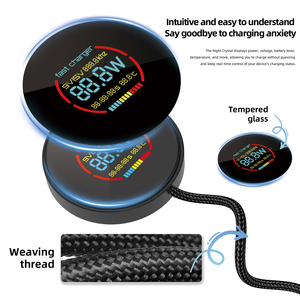 热门产品 <span class=keywords><strong>2026</strong></span> 新款 25W 超级快充器 磁性无线充电板 功率瓦数 温度显示 无线充电器 - Product Image 4