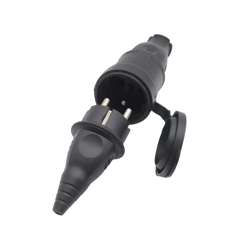 ip44 france plug for cable french plug insert waterproof socket