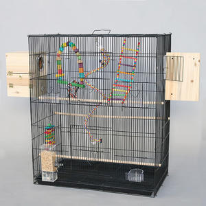 Büyük Geniş Metal Kuş Kafesi Papağanlar Güvercinler Muhabbet Kuşları Muhabbet Kuşları Brezilya Papağanları için, Muhabbet Kuşu Yetiştirme Kafesleri, Papağan Kafesi XXL - Product Image 6